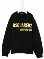 DSQUARED2 KIDS sweat à logo imprimé - Noir