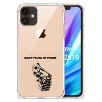 Apple iPhone 11 Anti Shock Case Gun Don't Touch My Phone