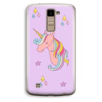 Roze eenhoorn: LG K10 (2016) Transparant Hoesje