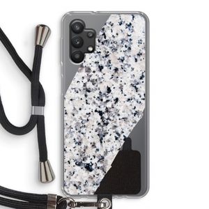 Gespikkelde marmer: Samsung Galaxy A32 5G Transparant Hoesje met koord