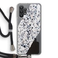 Gespikkelde marmer: Samsung Galaxy A32 5G Transparant Hoesje met koord