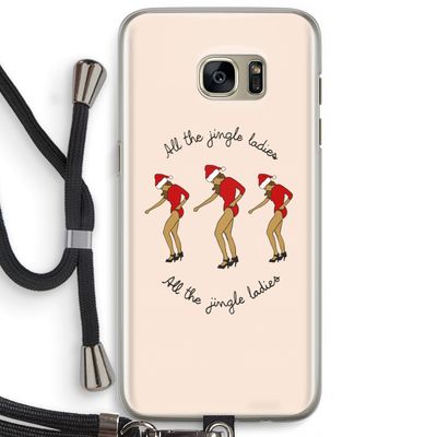 Jingle Ladies: Samsung Galaxy S7 Edge Transparant Hoesje met koord