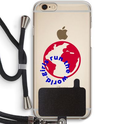Run The World: iPhone 6 / 6S Transparant Hoesje met koord