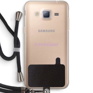 kwetsbaar: Samsung Galaxy J3 (2016) Transparant Hoesje met koord