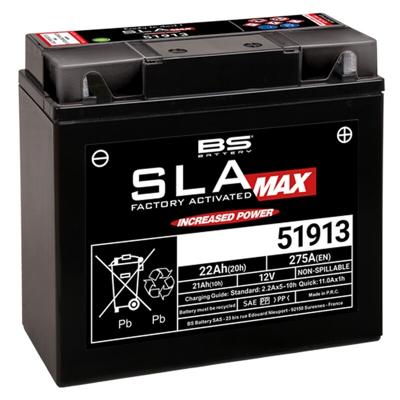BS BATTERY Batterij gesloten onderhoudsvrij, Batterijen voor motor & scooter, 51913 SLA MAX