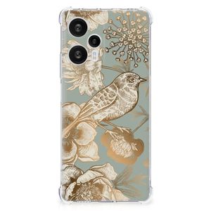 Case voor Xiaomi Poco F5 Vintage Bird Flowers