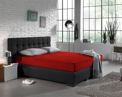 Dreamhouse Enkel Jersey 135 gr. Hoeslaken Rood 80/100 x 200