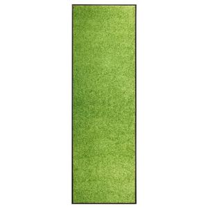 VidaXL Deurmat wasbaar 60x180 cm groen