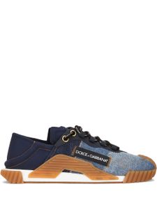 Dolce & Gabbana baskets Ns1 en jean - Bleu