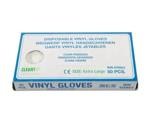 Cleany Wegwerp Vinyl Handschoenen Large - 50 Stuks