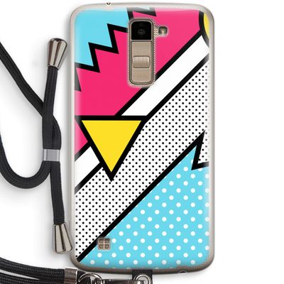 Pop Art #3: LG K10 (2016) Transparant Hoesje met koord