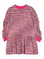 Missoni Kids short chiné à logo imprimé - Rose - thumbnail