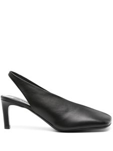 Jil Sander escarpins 75 mm à bride arrière - Noir