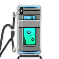 Chug Bottle: iPhone X Transparant Hoesje met koord