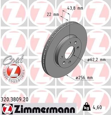 Remschijf Coat Z 320380920