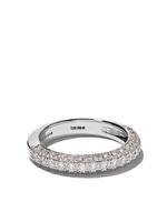 De Beers Jewellers bague DB Darling Half Pavé 3.5mm en or 18ct et diamants - Argent - thumbnail