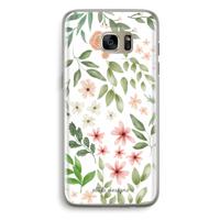 Botanical sweet flower heaven: Samsung Galaxy S7 Edge Transparant Hoesje