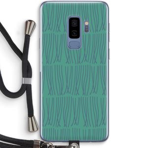 Swirls: Samsung Galaxy S9 Plus Transparant Hoesje met koord