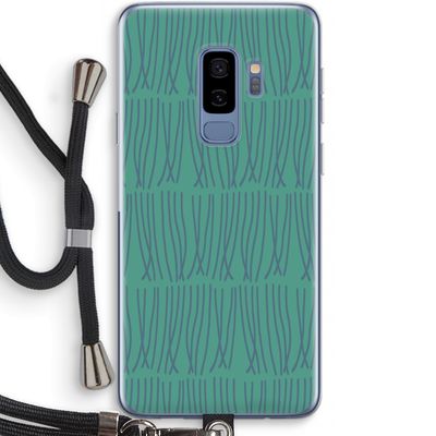 Swirls: Samsung Galaxy S9 Plus Transparant Hoesje met koord