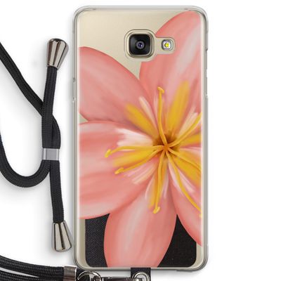 Pink Ellila Flower: Samsung Galaxy A5 (2016) Transparant Hoesje met koord