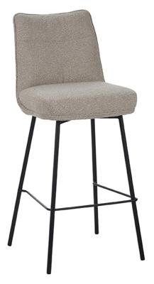 LABEL51 Barkruk 'Lennon' Bouclé, kleur Naturel (zithoogte 78cm)