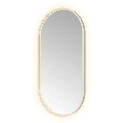 Spiegel Hotbath &MORE 100x50 cm LED-Verlichting Spiegelverwarming Ovaal RVS