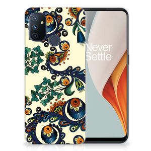 Siliconen Hoesje OnePlus Nord N100 Barok Flower