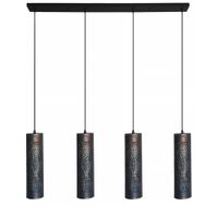 Freelight Hanglamp Forato 4 lichts L 120 cm bruin zwart - thumbnail