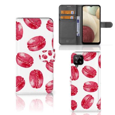 Samsung Galaxy A12 | Book Cover | Pink Macarons