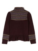 Ralph Lauren Kids pull en maille Fair Isle - Rouge - thumbnail