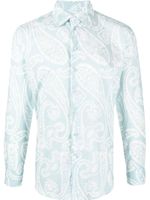 ETRO chemise en coton à imprimé cachemire - Bleu - thumbnail