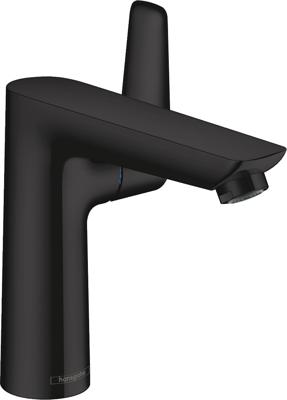 Hansgrohe Talis E ééngreeps wastafelmengkraan 150 met PopUp trekwaste, mat zwart