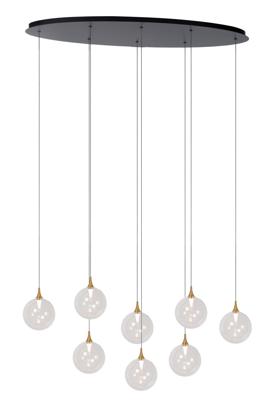 Lucide GISELA - Hanglamp - LED Dimb. - 8x3,9W 2700K - Transparant | Premium
