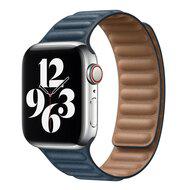 Leather Link serie bandje - Blauw - Geschikt voor Apple Watch 38mm / 40mm / 41mm