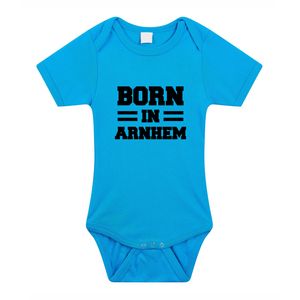 Born in Arnhem kraamcadeau rompertje blauw jongens 92 (18-24 maanden)  -