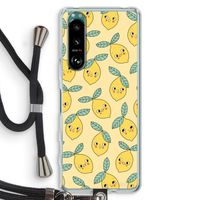 Citroenen: Sony Xperia 5 III Transparant Hoesje met koord