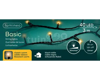 Basic Kerstverlichting 40 LED 3m CW