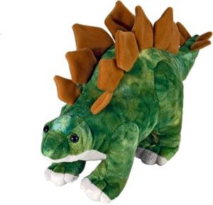 Pluche groen/bruine Stegosaurus dinosaurus knuffel mega 25 cm   -