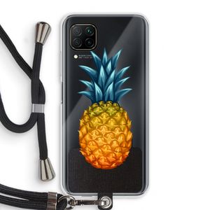Grote ananas: Huawei P40 Lite Transparant Hoesje met koord