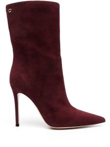 Gianvito Rossi bottines Reus en cuir 105 mm - Rouge