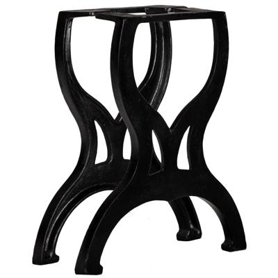 Bankpoten 2 st X-frame gietijzer