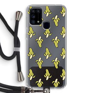 Bananas: Samsung Galaxy M31 Transparant Hoesje met koord