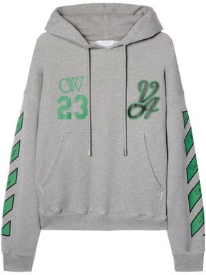 Off-White hoodie 23 Varsity Skate en coton - Gris