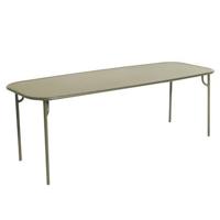 Petite Friture Week-end tuintafel 220x85 met dicht blad Jade Green