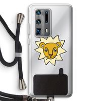 Kleine leeuw: Huawei P40 Pro Plus Transparant Hoesje met koord