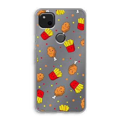 Chicken 'n Fries: Google Pixel 4a Transparant Hoesje