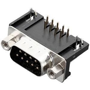 encitech DRB-09M-TBG-110 2103-2100-01 D-sub male connector 90 ° Aantal polen: 9 Soldeerpennen 1 stuk(s) Tray