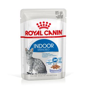 Royal Canin Indoor Sterilised in Jelly natvoer kattenvoer zakjes 12x85g