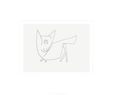 Kunstdruk Paul Klee - Le Petit Chat 60x50cm
