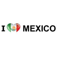Sticker - I love Mexico - 19 x 4 cm - Mexico - landenthema
